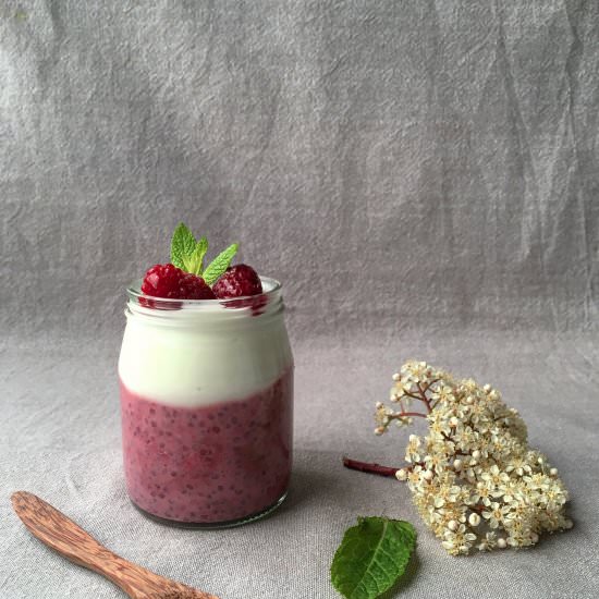 Raspberry Chia Pudding