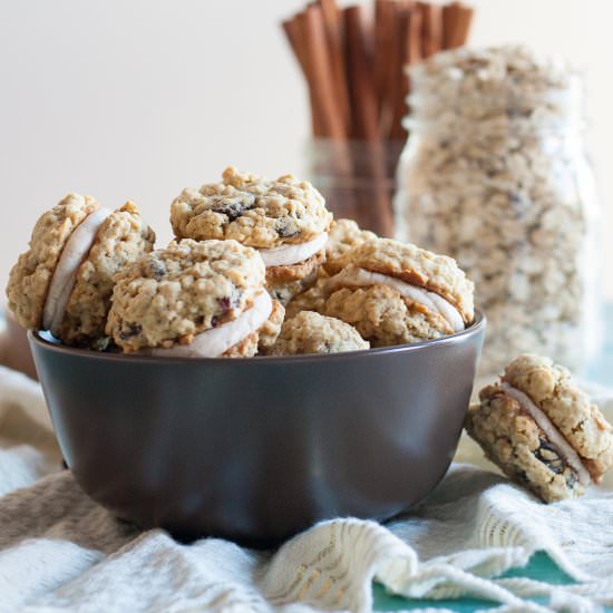 Gluten Free Oatmeal Sandwich Cookie