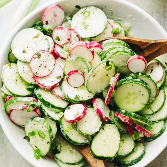 Radish and Cucumber Salad