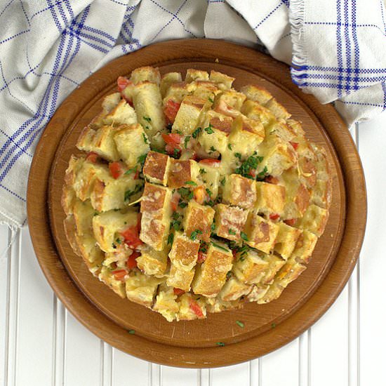 Tomato Cheese Pull Apart Bread