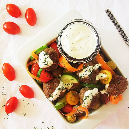 Meatball and Vegetable Salad