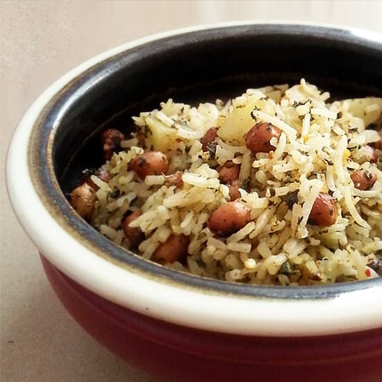Fenugreek Peanut Rice