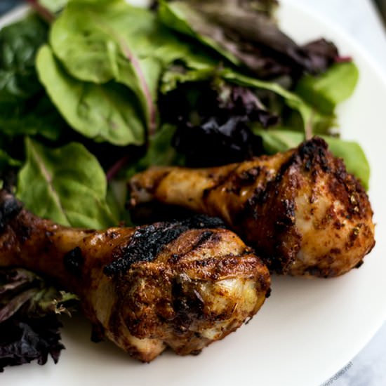 Grilled BBQ Chicken Drumsticks