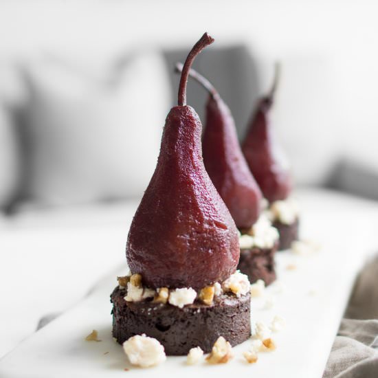 Pears Chocolate and Blue Cheese