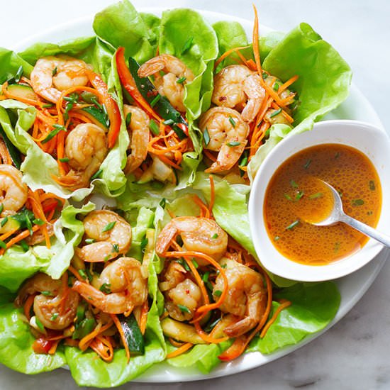 Shrimp Lettuce Wraps