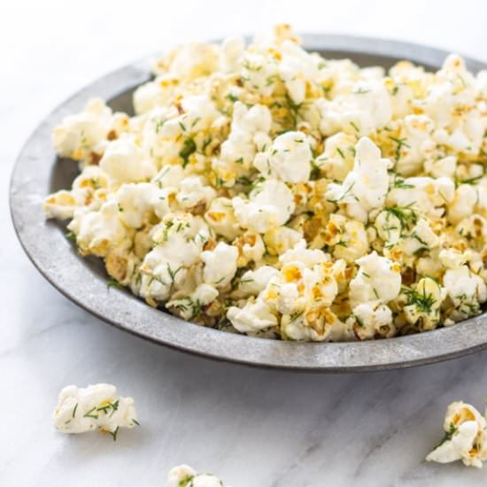 Low Fodmap Dill Popcorn