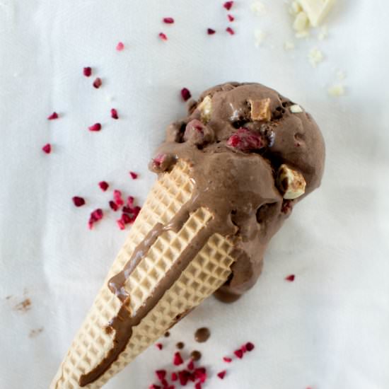 Chocolate & Raspberry Ice Cream