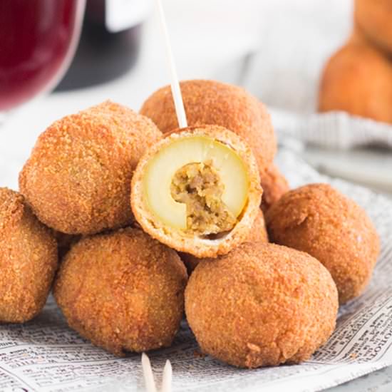 Fried Stuffed Olives