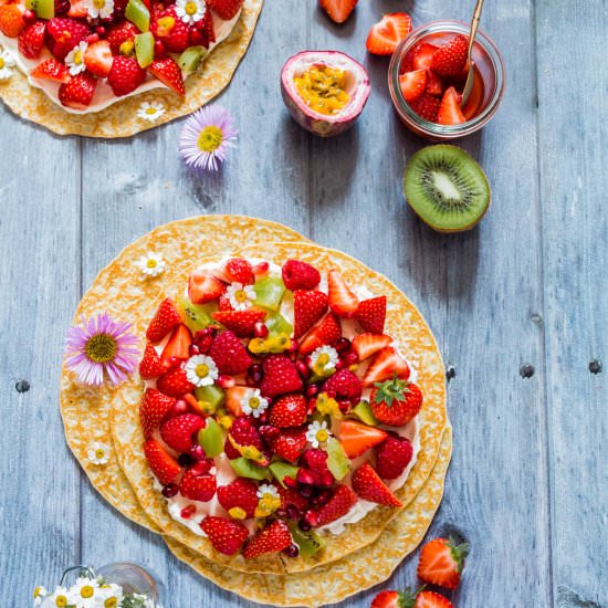 Fruit Pancake Pizza