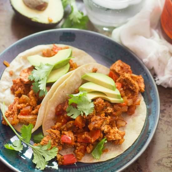 Crumbled Tofu Tacos