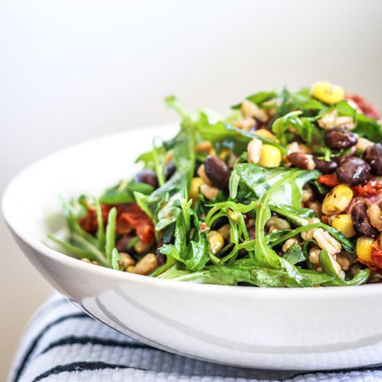 Black Bean, Corn & Farro Salad