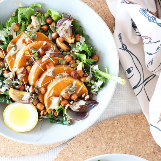Spiced Pumpkin and Chickpea Salad