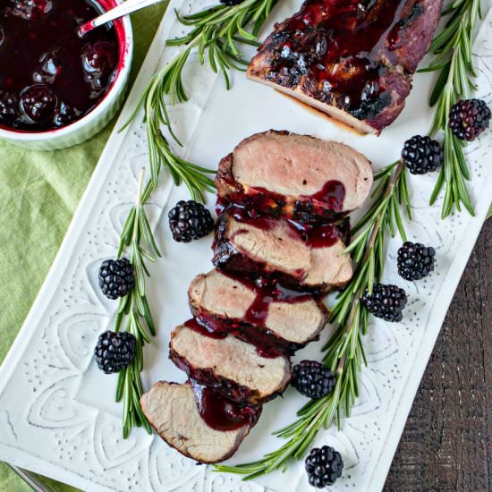 Blackberry Rosemary Pork Tenderloin
