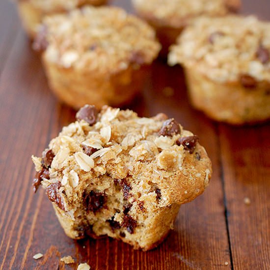 Oatmeal chocolate chip muffins