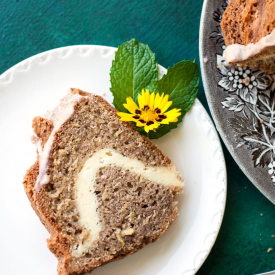 Cream Cheese Zucchini Bundt Cake