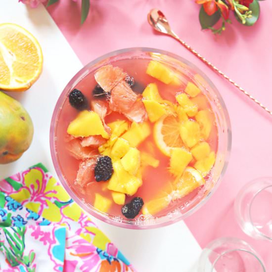 Sparkling Hibiscus Sangria