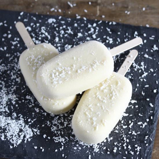 Coconut Mango Popsicles