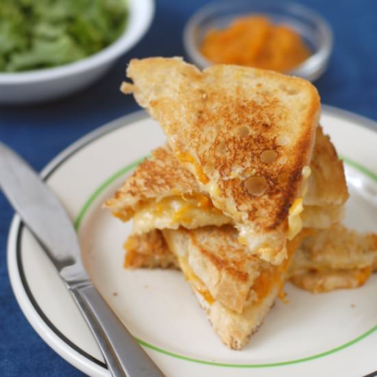 Grilled Cheese with Apricot Spread