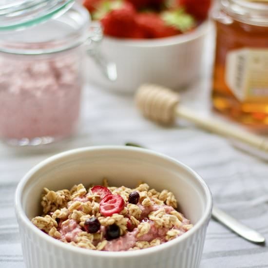 Strawberry Fields Overnight Oats