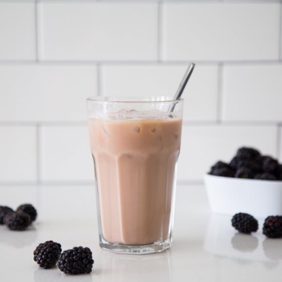 Iced Blackberry Latte