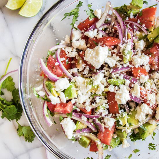 Cilantro Tomato Avocado Salad