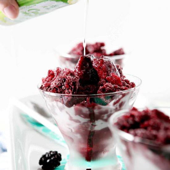 Blackberry Ginger White Wine Slush