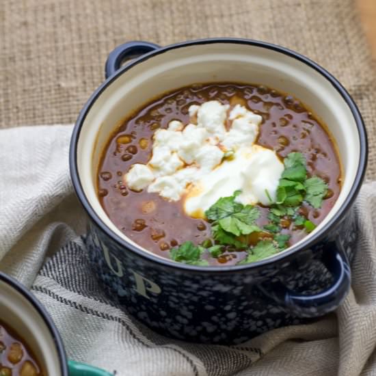 Moroccan Chickpea & Lentil Soup