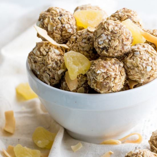 No-Bake Tropical Granola Bar Bites