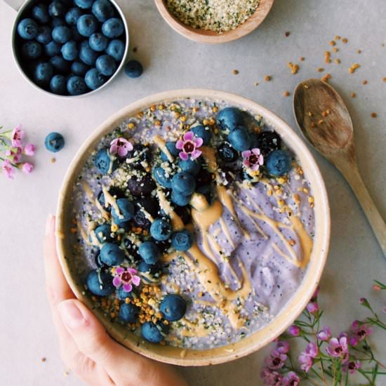 Veggie-based Blueberry Smoothie