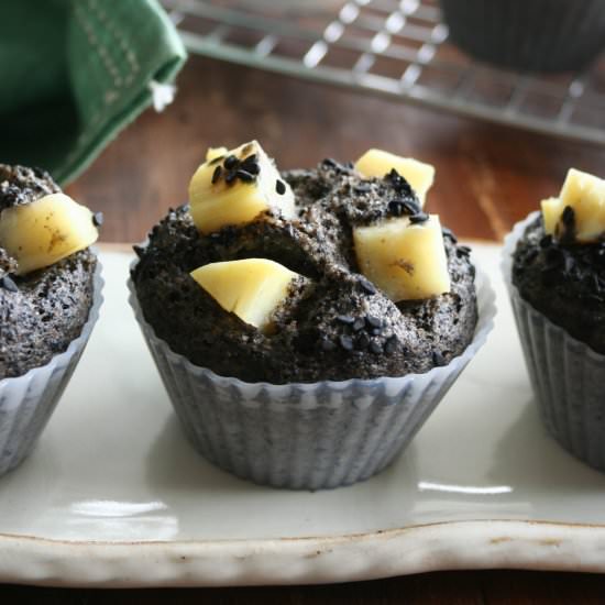 Steamed Black Muffins