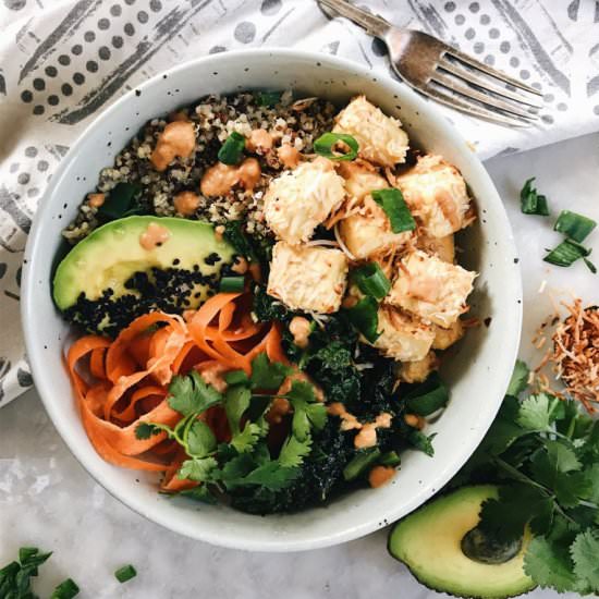 Golden Coconut Tofu Buddha Bowls