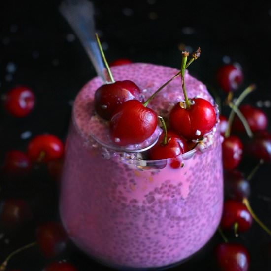 Berry Cheer Protein Chia Pudding