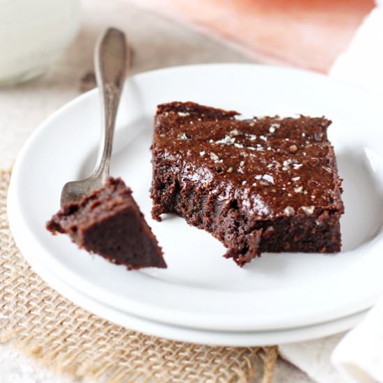 dark chocolate avocado brownies