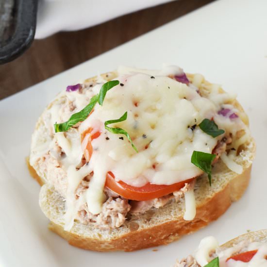 Tuna Melt Crostini