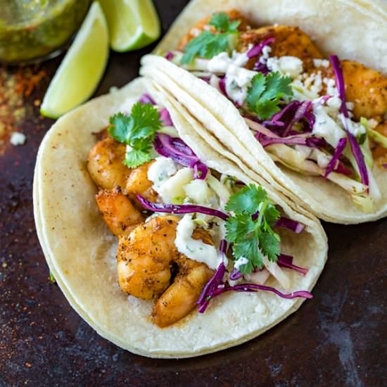 Tequila Lime Shrimp Tacos