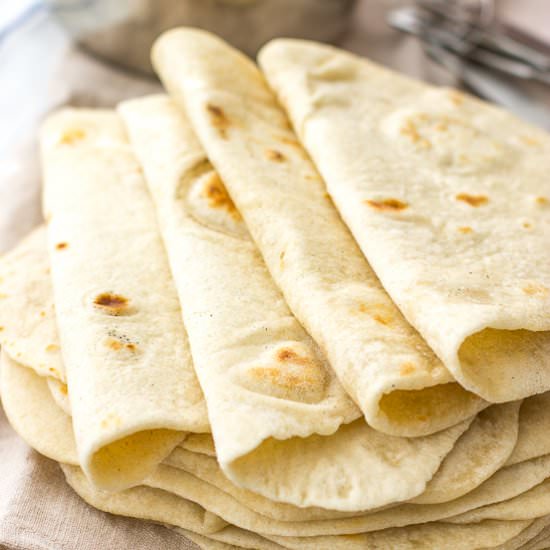 Easy Flour Tortillas From Scratch