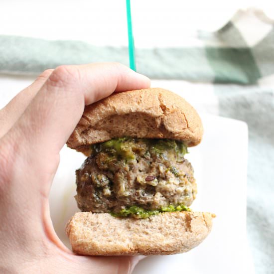 Chimichurri Meatball Sliders