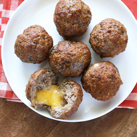 Cheese Stuffed Meatballs