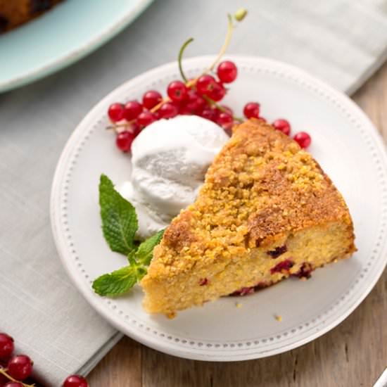 Vegan Cornbread Crumb Cake