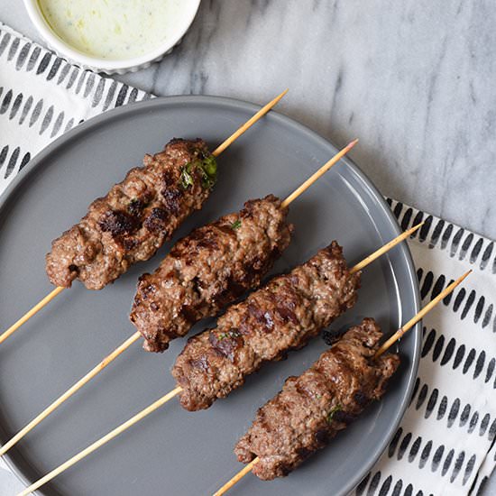 Köfte Kebabs with Tzatziki