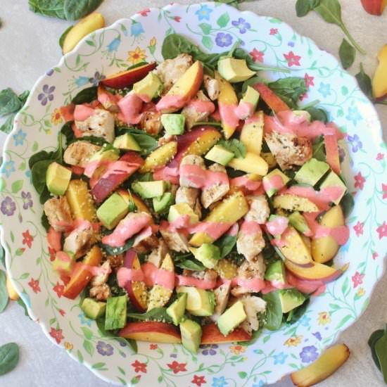 Summer Chicken & Peach Salad