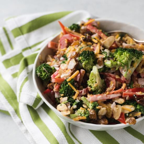Golden Raisin and Broccoli Salad