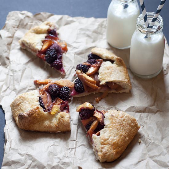 Blackberry & Nectarine Galette