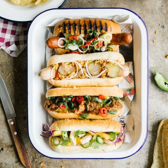 Soft No Knead Hot Dog Buns