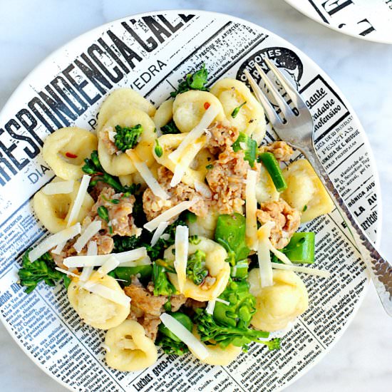 Orecchiette with Hot Sausage