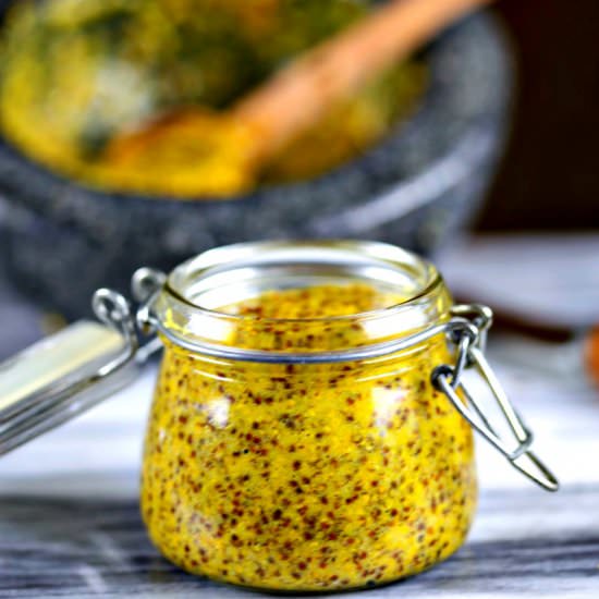 Homemade Stone-Ground Mustard