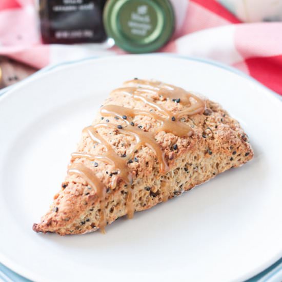 Banana Black Sesame Scones