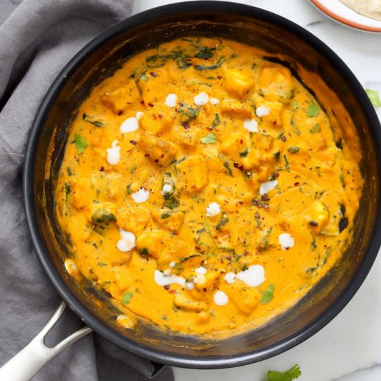 Methi Malai Paneer Tofu