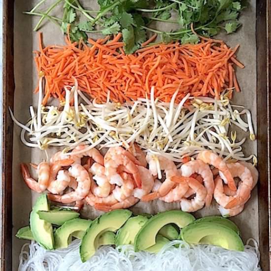 Make-Your-Own Summer Roll Bar
