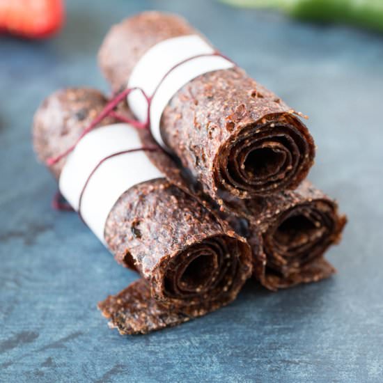 Strawberry-Serrano Fruit Leathers